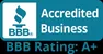 BBB Accredited Business A+ Rating